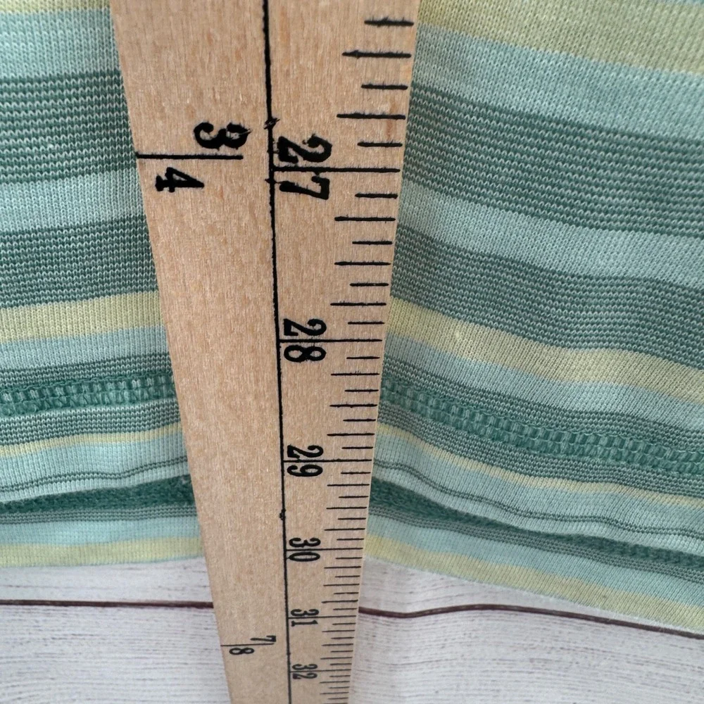 Linksoul Striped‎ Polo Shirt Mens Size Large Short Sleeve Golf Casual Green - Picture 9 of 10